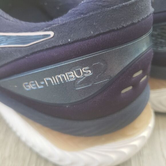 Asics Gel Nimbus 22 1012A587 Blue Athletic Running Shoes Sneakers Women Sz 10.5 - Picture 7 of 12